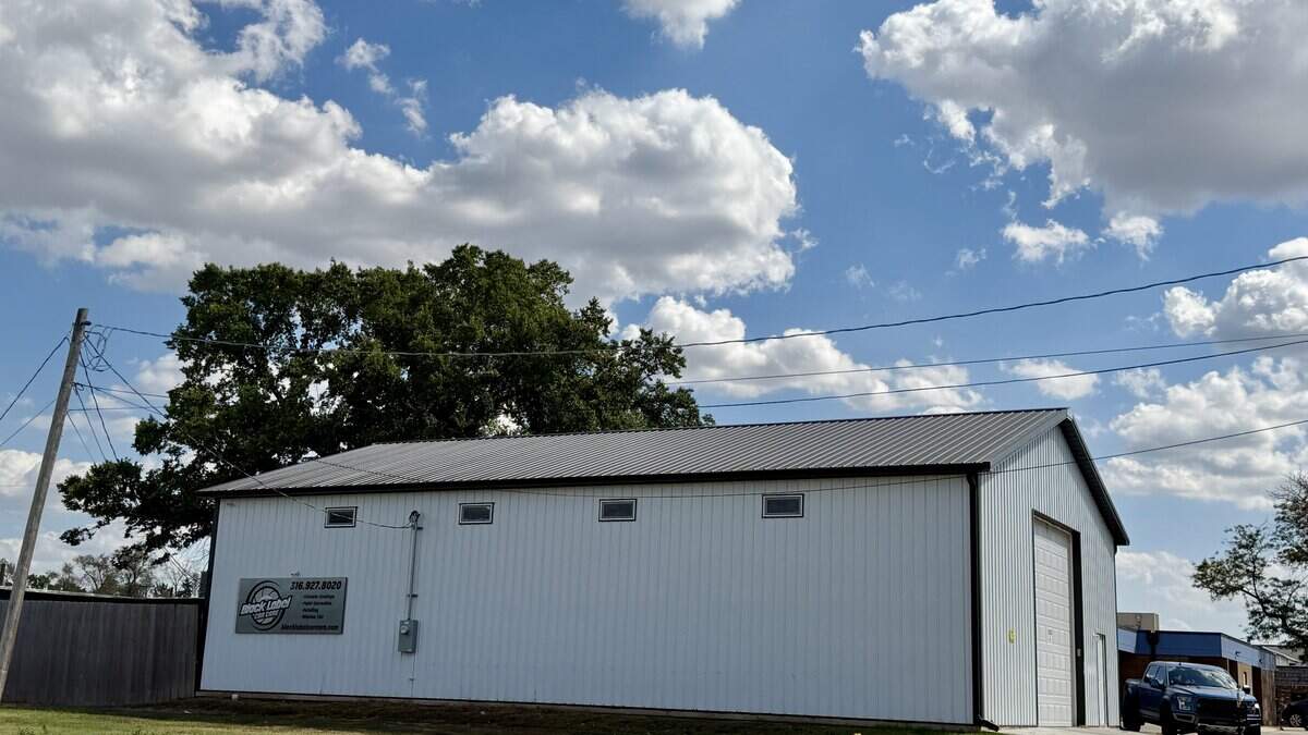 Black Label Car Care in Goddard is currently at 219 N Main St, Suite A. They will be moving to a new building on the southwest corner of Second Street and Main in Goddard.